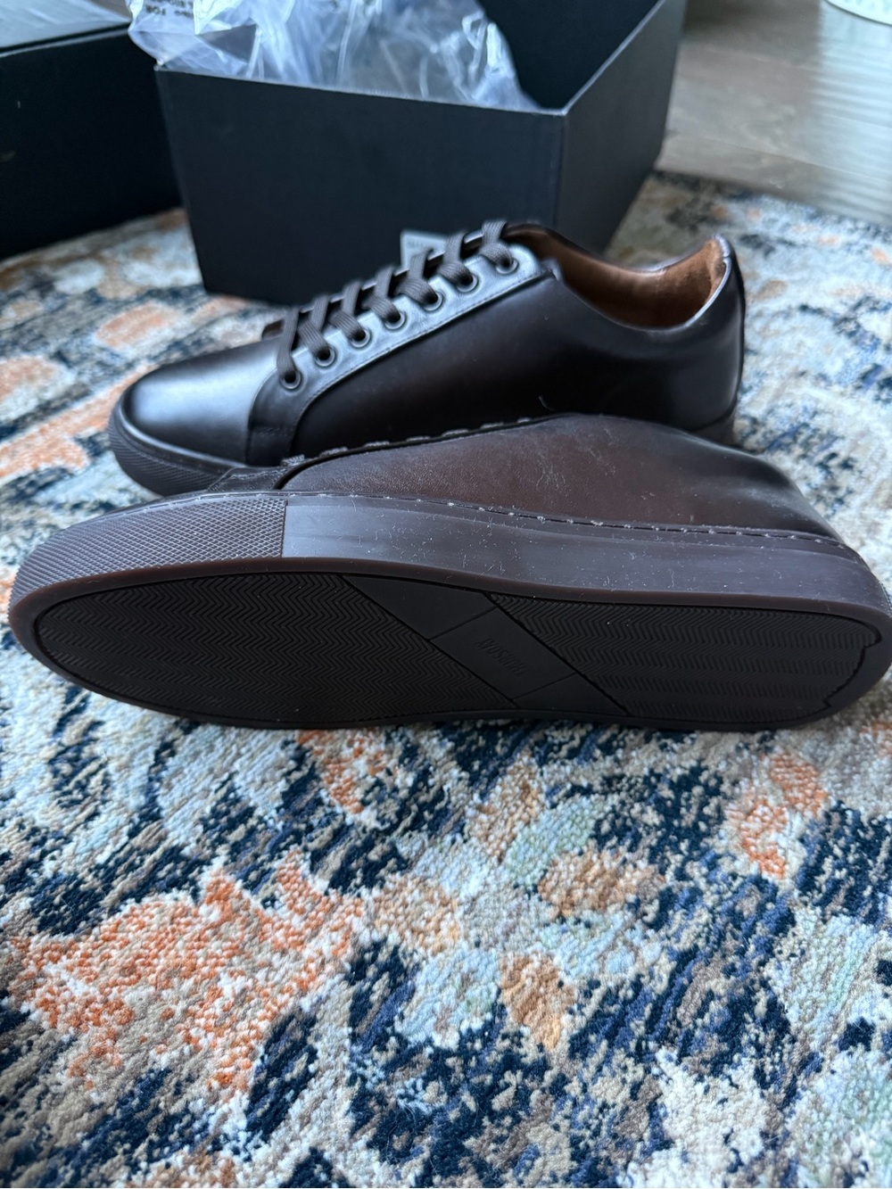 Thursday Boot Company Dark Brown Leather Sneakers - Picture 6 of 10